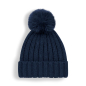 Preview: Verbier Faux Fur Pop Pom Chunky Beanie