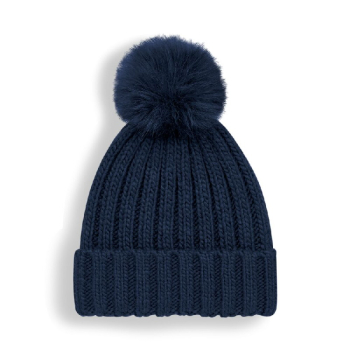 Preview: Verbier Faux Fur Pop Pom Chunky Beanie