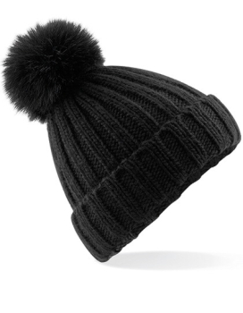 Preview: Verbier Faux Fur Pop Pom Chunky Beanie