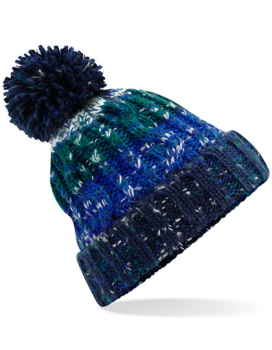 Corkscrew Pom Pom Beanie