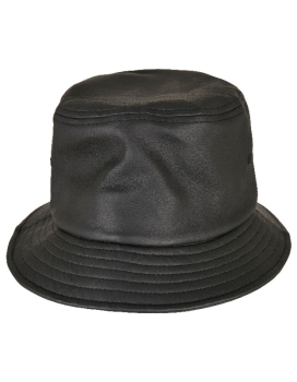 Preview: Imitation Leather Bucket Hat