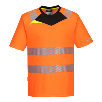 PortWest DX4 Warnschutz T-Shirt kurzarm