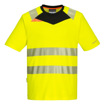 Preview: PortWest DX4 Warnschutz T-Shirt kurzarm