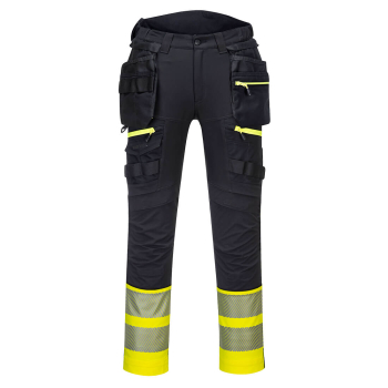 PortWest DX4 Warnschutz-Hose mit abnehmbaren Holstertaschen Klasse 1