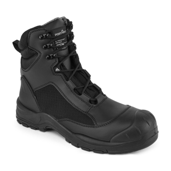PortWest Patrouillen-Berufsstiefel O7S SR FO SC HRO Schwarz