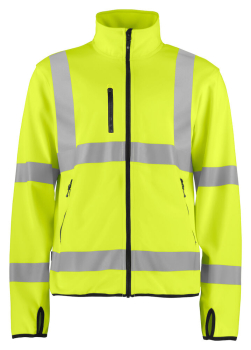6105 LEICHTE WARNSCHUTZ SOFTSHELL JACKE EN ISO 20471 KLASSE 3