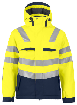6422 GEFÜTTERTE WIND- UND WASSERDICHTE JACKEEN ISO 20471 KLASSE 3