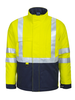 8404 GEFÜTTERTE, FLAMMENHEMMENDE WARNSCHUTZ-JACKE EN ISO 20471 KLASSE 3