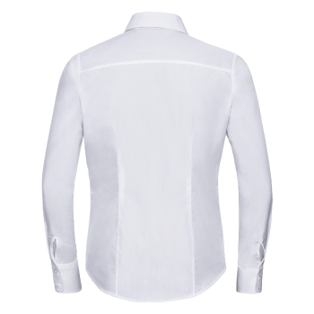 Russel Ladies' Long Sleeve Fitted Polycotton Poplin Shirt