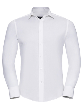 Russel Men's Long Sleeve Fitted Stretch Shirt