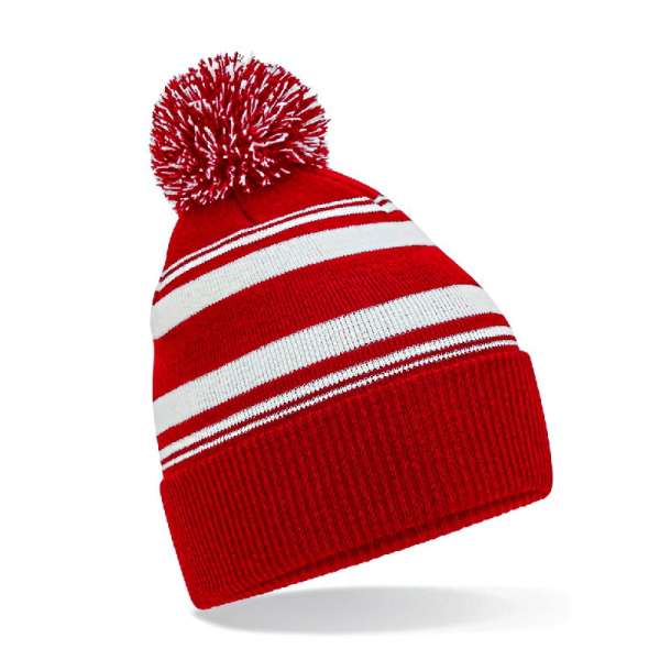 Striped Fan Beanie