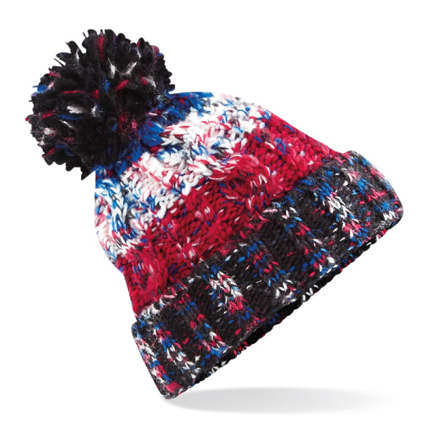 Corkscrew Pom Pom Beanie