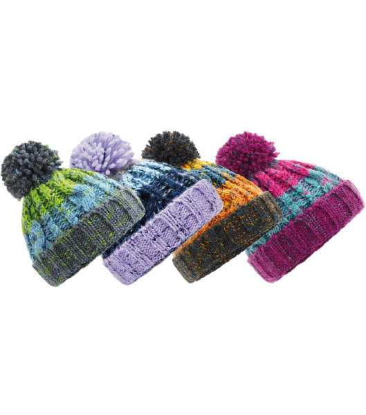 Junior Corkscrew Pom Pom Beanie