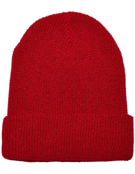 Recycled Yarn Waffle Knit Beanie