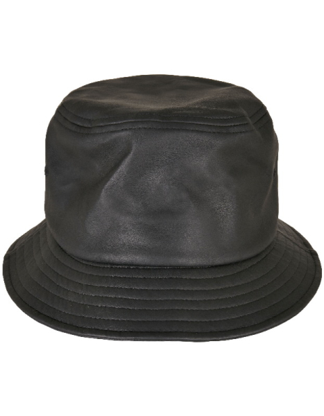 Imitation Leather Bucket Hat