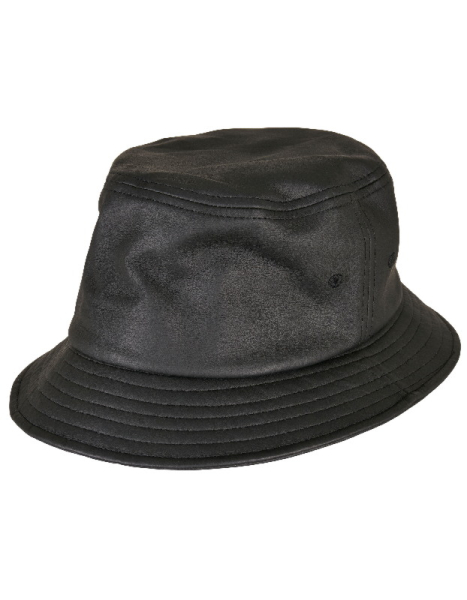 Imitation Leather Bucket Hat