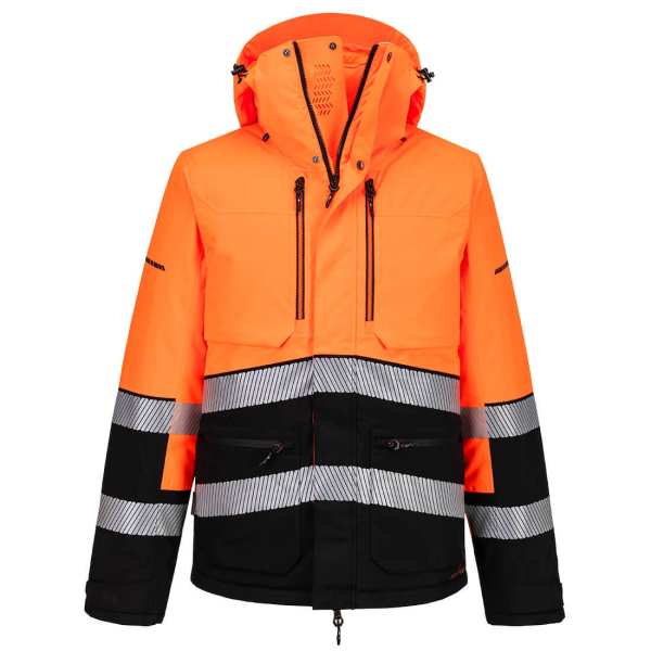 Orange/Schwarz