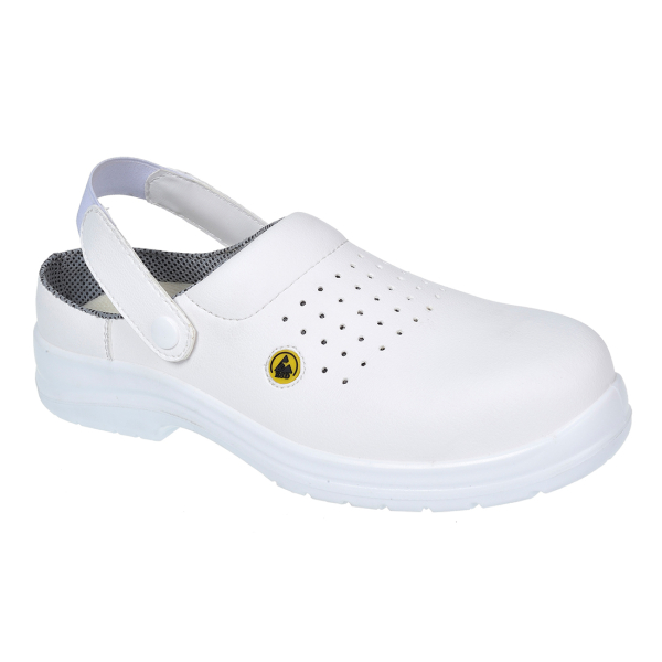 PortWest Perforierter Portwest Compositelite ESD Sicherheits-Clog SB AE