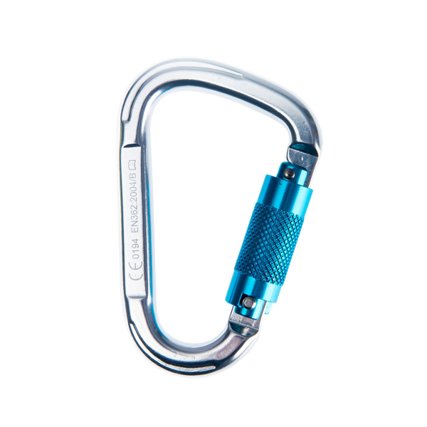 PortWest Aluminiumkarabiner mit Drehverschluss
