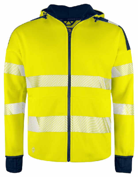 6110 SWEAT KAPUZENJACKE EN ISO 20471 KLASSE 3/2