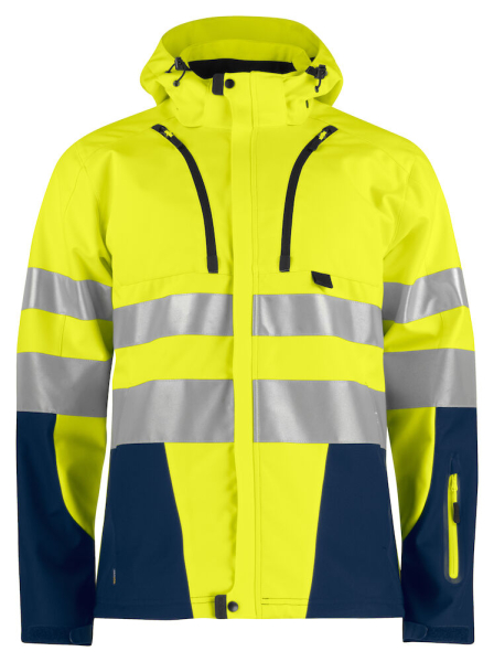6419 FUNKTIONNELLE SOFTSHELL-JACKEEN ISO 20471 KLASSE 3/2