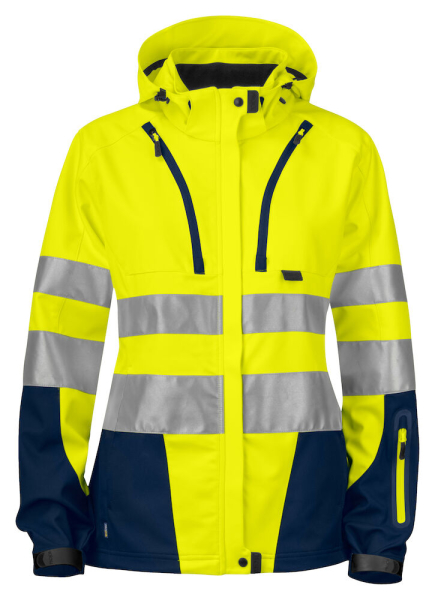 6423 FUNKTIONELLE SOFTSHELL DAMENJACKE EN ISO 20471 KLASSE 3 /2