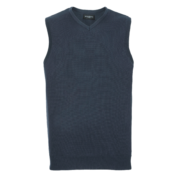 Russel Men's V-Neck Sleeveless Knitted Pullover