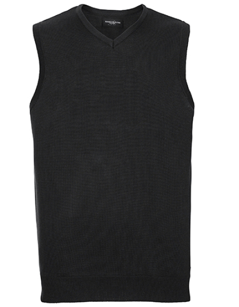 Russel Men's V-Neck Sleeveless Knitted Pullover