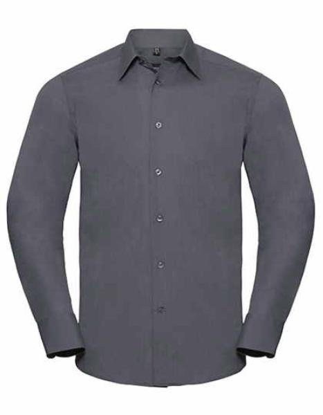 Men´s Long Sleeve Tailored Polycotton Poplin Shirt