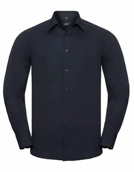 Men´s Long Sleeve Tailored Polycotton Poplin Shirt