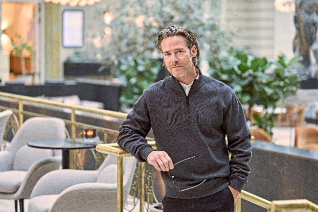 Ribbed Interlock Half Zip