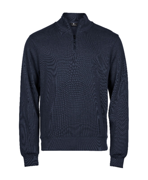 Ribbed Interlock Half Zip