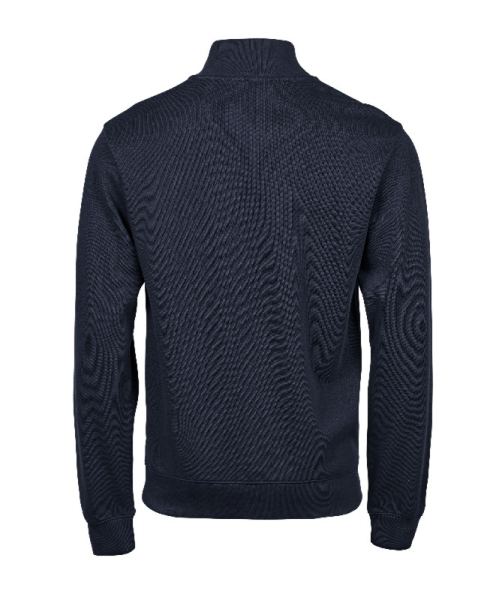 Ribbed Interlock Half Zip