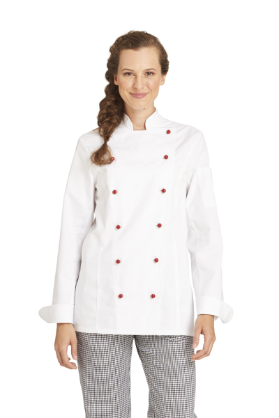 Damen Kochjacke, langarm